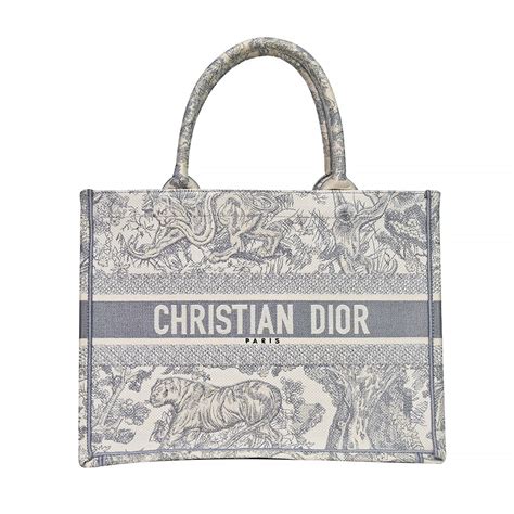 christian dior gray toile de jouy embroidery medium book tote|Dior embroidery pattern.